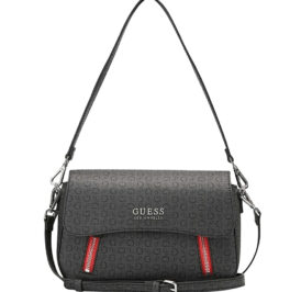 Bolsa Guess Friday Harbor Crossbody Flap SV904921COA Coal - Imagem 1