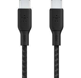 Cabo Belkin BoostCharge USB-C/USB-C 2M 100W Preto - CAB014bt2MBK - Imagem 1
