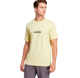 Camiseta adidas Masculino Sportswear M LIN SJ T S Amarelo - JE9003 - Imagem 2