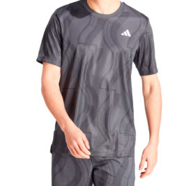 Camiseta adidas Masculino Tennis Club Graph Tee M Cinza - IP1882 - Imagem 2