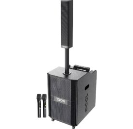 Caixa de Som Portátil Joog JK30 USB/TF/Bluetooth/Karaokê/2 Microfones 380W RMS - Preto - Imagem 2