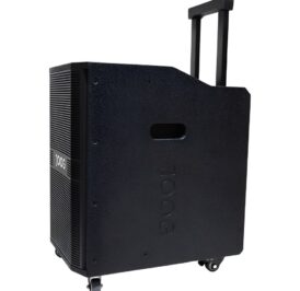 Caixa de Som Portátil Joog JK30 USB/TF/Bluetooth/Karaokê/2 Microfones 380W RMS - Preto - Imagem 5