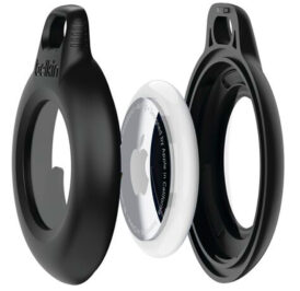 Suporte À Prova D'água e Seguro Com Argola Para AirTag Belkin MSC014btBK 2 Peças - Preto - Imagem 2