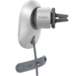 Carregador Magnético Sem Fio Para Carro Belkin WIC008btGR-V2 Com Qi2 15W - Cinza - Imagem 4