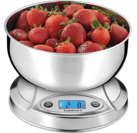 Balança Digital de Cozinha Cuisinart KS-O6BC Alta Precisão Com Tigela 5KG Inox - Imagem 1