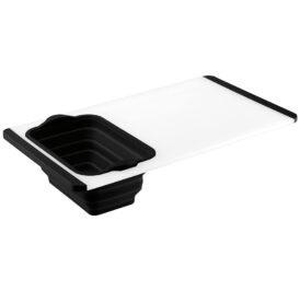 Tabua de Corte Com Escorredor Cuisinart CTG-00-CBCC Branco Com Preto 50CM - Imagem 1