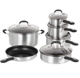 Jogo de Panelas Cuisinart 55-11BSC Non-Stick Brushed - 11 Peças - Imagem 1