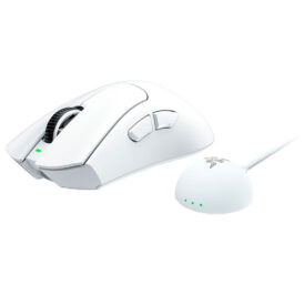 Mouse Gamer Sem Fio Razer Deathadder V4 Pro 45.000 DPI NASA Branco - RZ01-05330200-R3U1 - Imagem 3