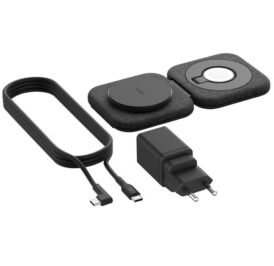 Carregador Wireless Belkin Travel Pad WIZ026vfBK 2-IN-1 15W Boostcharge Pro Qi2 Magsafe - Preto - Imagem 2
