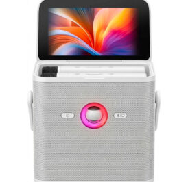 Speaker Joog Shell S3 7” 80W RMS/Wi-Fi 5G/Bateria 35WH 2 Microfone Branco - Imagem 1
