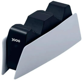 Estação de Carregamento Joog JGAM-ACS05 para Controle de PS5 - Branco/Preto - Imagem 1
