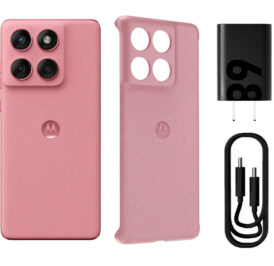 Smartphone Motorola Edge 60 Fusion XT2503-1 Dual SIM 8+256GB 6.67″ - Pantone Zephyr (Rosa) - Imagem 5