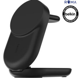 Carregador Wireless Belkin WIZ037KQBK 3-IN-1 25W Magsafe Qi2 iPhone-Airpod-Watch Preto - Imagem 1