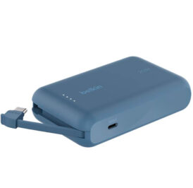 Carregador Portátil Belkin BoostCharge 10K com Cabo Integrado Azul - BPB021FQBL - Imagem 4