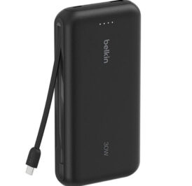 Carregador Portátil Belkin BoostCharge 20K com Cabo Integrado Preto - BPB024FQBK - Imagem 2