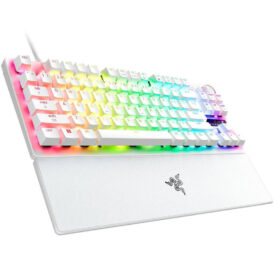 Teclado Gamer Analógico Razer Huntsman V3 Pro Tenkeyless RGB USB 8KHz NASA Inglês Branco - RZ03-05521100-R3U1 - Imagem 3