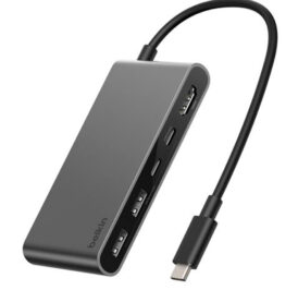Hub Belkin AVC022FQSGY USB-C (2 USB-A/2 USB-C/HDMI)5IN1 - Space Gray - Imagem 2