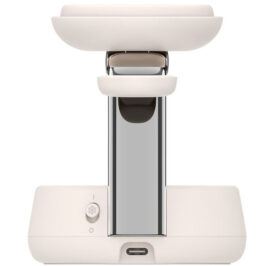 Carregador Wireless Belkin WIZ040KQSD 25W 3-IN-1 Magsafe Qi2 iPhone-Airpod-Watch Sand Branco - Imagem 3