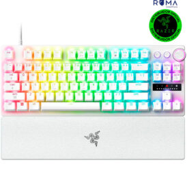 Teclado Gamer Analógico Razer Huntsman V3 Pro Tenkeyless RGB USB 8KHz NASA Inglês Branco - RZ03-05521100-R3U1 - Imagem 1