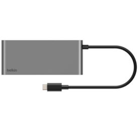 Hub Belkin AVC023FQSGY USB-C (2 USB-A/2 USB-C/HDMI/SD/MICROSD)7IN1 - Space Gray - Imagem 3
