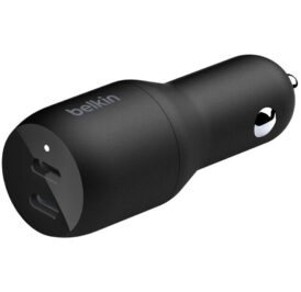 Carregador Veicular Duplo Belkin CCB002BTBK 36W USB-C 18W+ USB-C 18W - Preto - Imagem 3