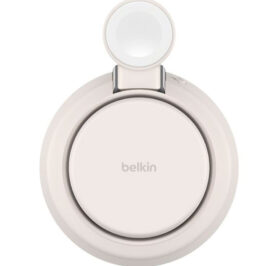 Carregador Wireless Belkin WIZ040KQSD 25W 3-IN-1 Magsafe Qi2 iPhone-Airpod-Watch Sand Branco - Imagem 4