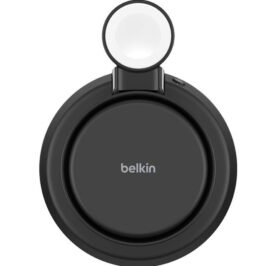 Carregador Wireless Belkin WIZ040KQCH 25W 3-IN-1 Magsafe Qi2 iPhone-Airpod-Watch Charcoal - Imagem 4