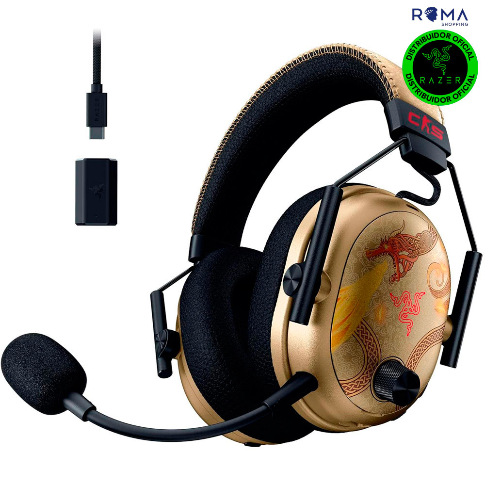 Headset Razer Blackshark V3 Pro Counter Strike 2 ED. FRML Wireless Branco