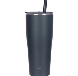 Copo Térmico Zojirushi SX-HA89HAM Com Canudo Encaixe Carro Inox 890ML - Azul Escuro - Imagem 1