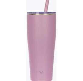 Copo Térmico Zojirushi SX-HA89HVM Com Canudo Encaixe Carro Inox 890ML - Roxo Mauve - Imagem 1