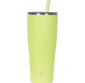 Copo Térmico Zojirushi SX-HA89HYM Com Canudo Encaixe Carro Inox 890ML - Amarelo - Imagem 1