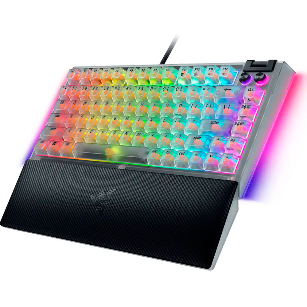 Teclado Gamer Mecânico Razer BlackWidow V4 75% Orange Switch RGB