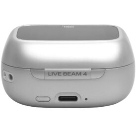 Fone de Ouvido JBL Live Beam 4 Bluetooth IP55 - Prata JBLLIVEBEAM4SILAM - Imagem 4