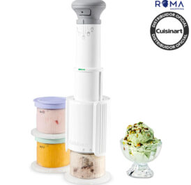 Sorveteira Cuisinart ICE-FD10 Compacta 5IN1 Automática Sorbet Slushy Milkshake Branco - Imagem 1