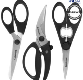 Kit de Tesouras de Cozinha Cuisinart SH-3BC Luxo Multiuso e Aves Ultra Afiadas Preto - 3 Peças - Imagem 1