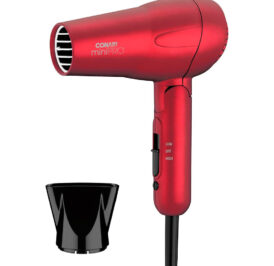 Secador de Cabelo Conair 263SR Folding 1.200W Dryer Soft Met Red - Imagem 1